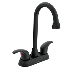 [45623] Mezcladora negro mate 4' p/lavabo, tipo bar, palanca, Aqua