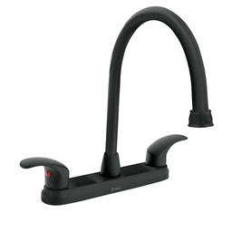 [45625] Mezcladora negro 8' para lavabo, cuello largo, palanca,Foset