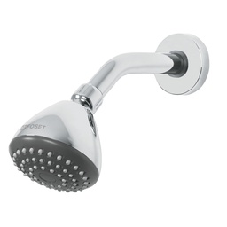 [45789] Regadera redonda 3-1/4' brazo y chapeton acero inox, Aero