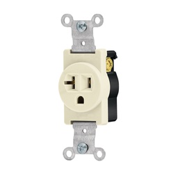 [46101] Contacto sencillo, 2 polos 3 hilos, 20 A, Standard, marfil