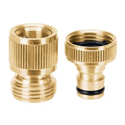 [101598] Conector 3/4' rapido de laton grifo-manguera sistema click