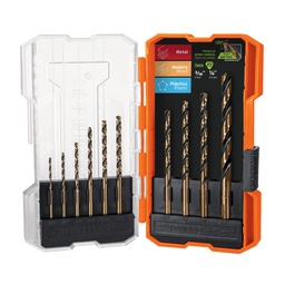 [11399] Juego de 10 brocas HSS para metal en estuche, Truper Expert