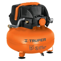 [13830] Compresor libre de aceite compacto 24L, 2-2/3HP 127V Truper