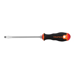 [14000] Desarmador plano 1/4' x 6' mango Comfort Grip, Truper
