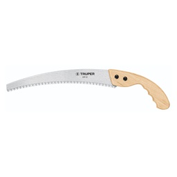 [18171] Serrucho de poda 12' hoja curva 6 DPP, mango madera, Truper