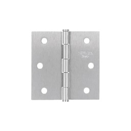 [25107] Bisagra cuadrada 2-1/2', cromo mate, cabeza plana, Basic