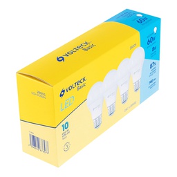 [28005] Pack de 4 lamparas LED A19 8 W (equiv. 60 W), luz de dia