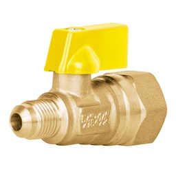 [41060] Valvula de control de laton para gas, 5/16' x 1/2', Foset