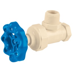 [42019] Llave angular de CPVC 1/2' maneral volante, Foset