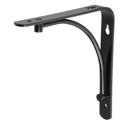 [47694] Mensula reforzada negra 6 x 6' diseño alambron, Fiero