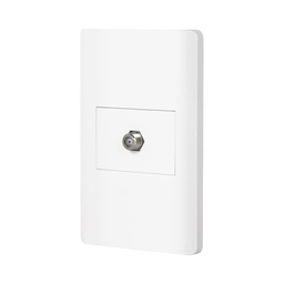 [47972] Placa armada blanca 1 toma de TV, 1.5 modulos, Lisboa