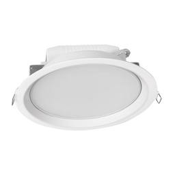 [48348] Luminario LED empotrado redondo de 12 W, luz de dia, Volteck