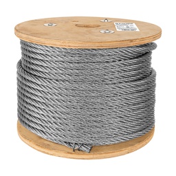 [48815] Metro de cable rigido 1/2' de acero 7x7 hilos, 75 m, Fiero