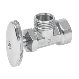 [49104] Llave angular 1/2' x 1/2' compresion tipo barrilito, blister