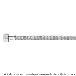 [49178] Manguera lavabo/fregadero, vinilo gris, 1/2' x 1/2', 40 cm