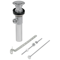 [49441] Contra p/lavabo c/rebosadero y sist automatico, cromo, 1-1/4