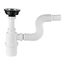 [49506] Cespol de bote con contracanasta de acero inox. p/fregadero