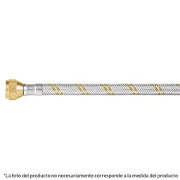 [49519] Manguera para gas, acero inox, 3/8' x 3/8', 400 cm, Foset
