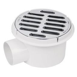 [49618] Coladera de ABS salida lateral y rejilla 5', 1/4 de vuelta