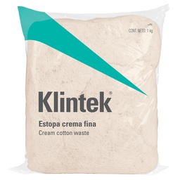 [57001] Bolsa de 1 kg de estopa color crema, Klintek