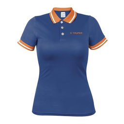 [69972] Playera polo performance para mujer, azul, G, Truper