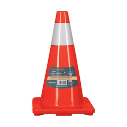 [13121] Cono de precaucion de 45 cm de PVC con reflejante, Truper