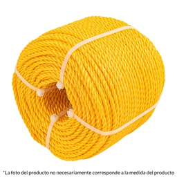 [40183] Kilo de cuerda torcida de polipropileno amarilla de 4 mm