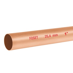 [48153] Tubo de 1' de cobre tipo 'N' , de 3 m, Foset