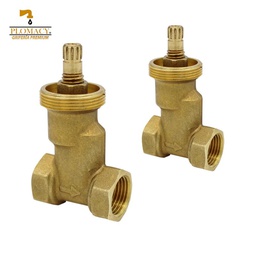 [EERCP] Juego de Llaves de Empotrar Roscables Sin Chapetones y Manerales Plomacy (EERCP)