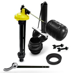 [2207] Herraje WC Econo-Max 2" x 10" Palanca Cromada y Esponjoso (2207)