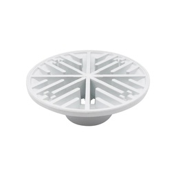 [9681] Coladera Redonda Blanca Para Tubo #2 (9681)