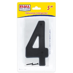 [2214] Numero Para Exterior  "4"  en Blister  (2214)