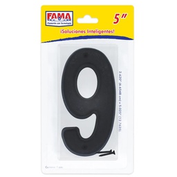 [2219] Numero Para Exterior  "9" en Blister  (2219)