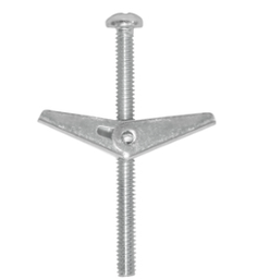 [NA4076] NA4076 SUJETADOR TIPO MARIPOSA 1/4" x 3" GALVANIZADO (CAJA CON 50 PIEZAS)