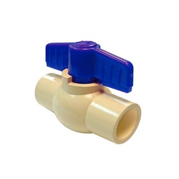 [100CP 19] VALVULA DE ESFERA 19MM DE CPVC CIERRE 90ﾰ