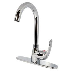 [104FM] MEZCLADORA MONOMANDO P/FREG.C/CHAP. DE LATON ACA.CROMO