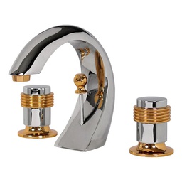 [19VA] MEZCLADORA VENECIA M/ASIA ORO-CROMO CART.CERAMICO