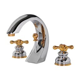 [19VC] MEZCLADORA VENECIA M/CAPRI ORO-CROMO CART.CERAMICO