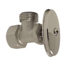 [25CC] LLAVE DE CONTROL ANGULAR DE LATON 1/2 X 1/2 ROSCABLE SIN TUE