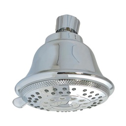 [44AF] REGADERA REDONDA 3.8" C/5 FUNCIONES AC.CROMO