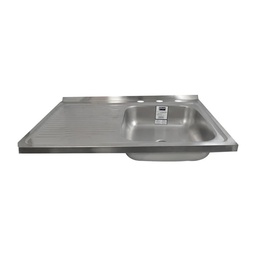 [9EIR] TARJA A.INOX.ESC.IZQ.75 X 48 CMS PROF.15CMS C/RESPLADO