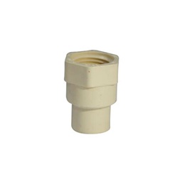 [C28 19] ADAPTADOR HEMBRA C/ANILLO DE GOMA DE CPVC 19MM