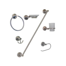 [JE20S] JUEGO ACCESORIOS P/BA�O ACABADO SATINADO (PARIS)