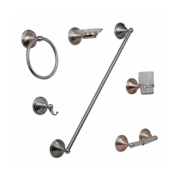 [JE32S] JUEGO ACCESORIOS CAPRI SATINADA