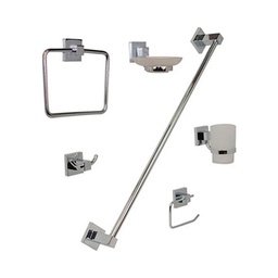 [JE95S] JUEGO  ACCESORIOS P/EMPOTRAR AC.SATINADO