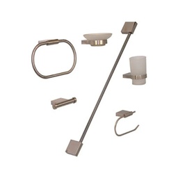 [JE97S] JUEGO  ACCESORIOS P/EMPOTRAR AC.SATINADO