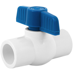 [PVC-ES-1/2] Valvula de esfera de pvc 1/2"para cementar, foset
