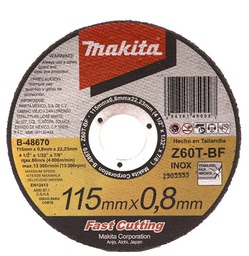 [E-11841] DISCO CTE.A.INOX.MAK 4 1/2”x 0.8mm.