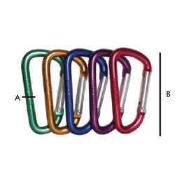 [C-00970] GANCHO RAPIDO DE ALUMINIO TIPO &quot;D&quot; 8MMX8MM (PRECIO X PIEZA - EMPAQUE GRANEL)