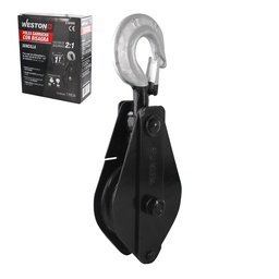 [C-02940] POLEA GARRUCHA SENCILLA C/BISAGRA 4" CAP. 1T WESTON PLUS